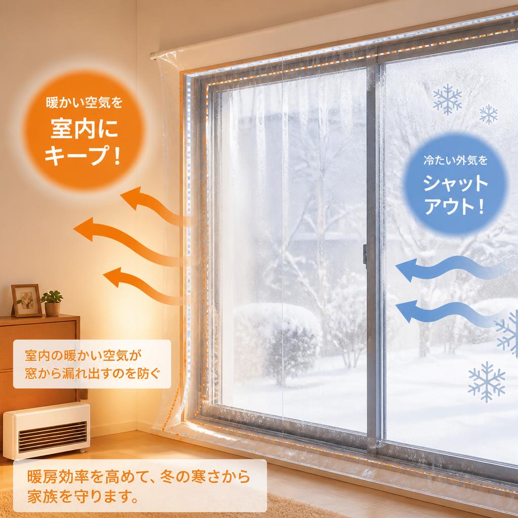 冬の寒さ対策 - 暖気を逃がさない窓