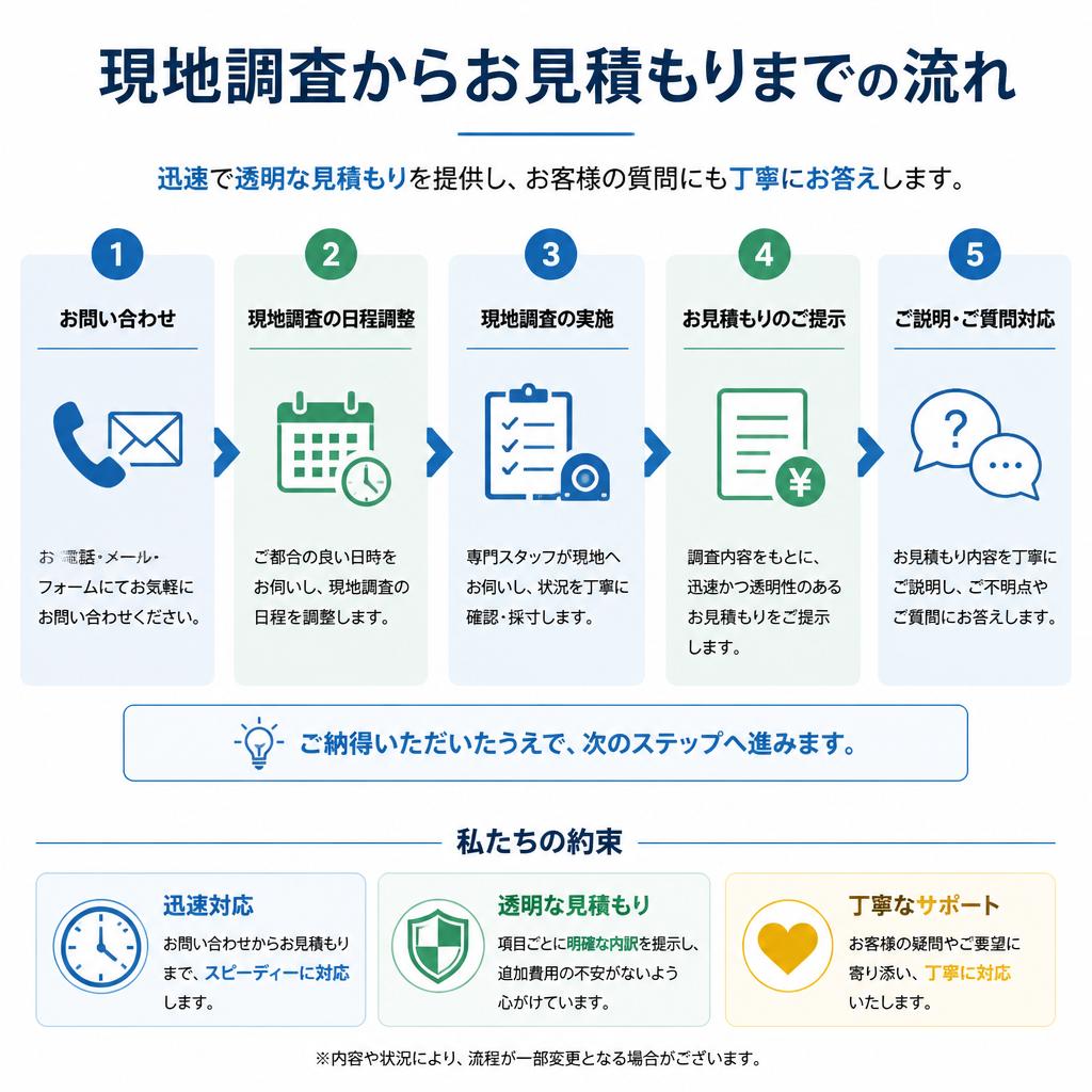 簡単な見積もりの流れ