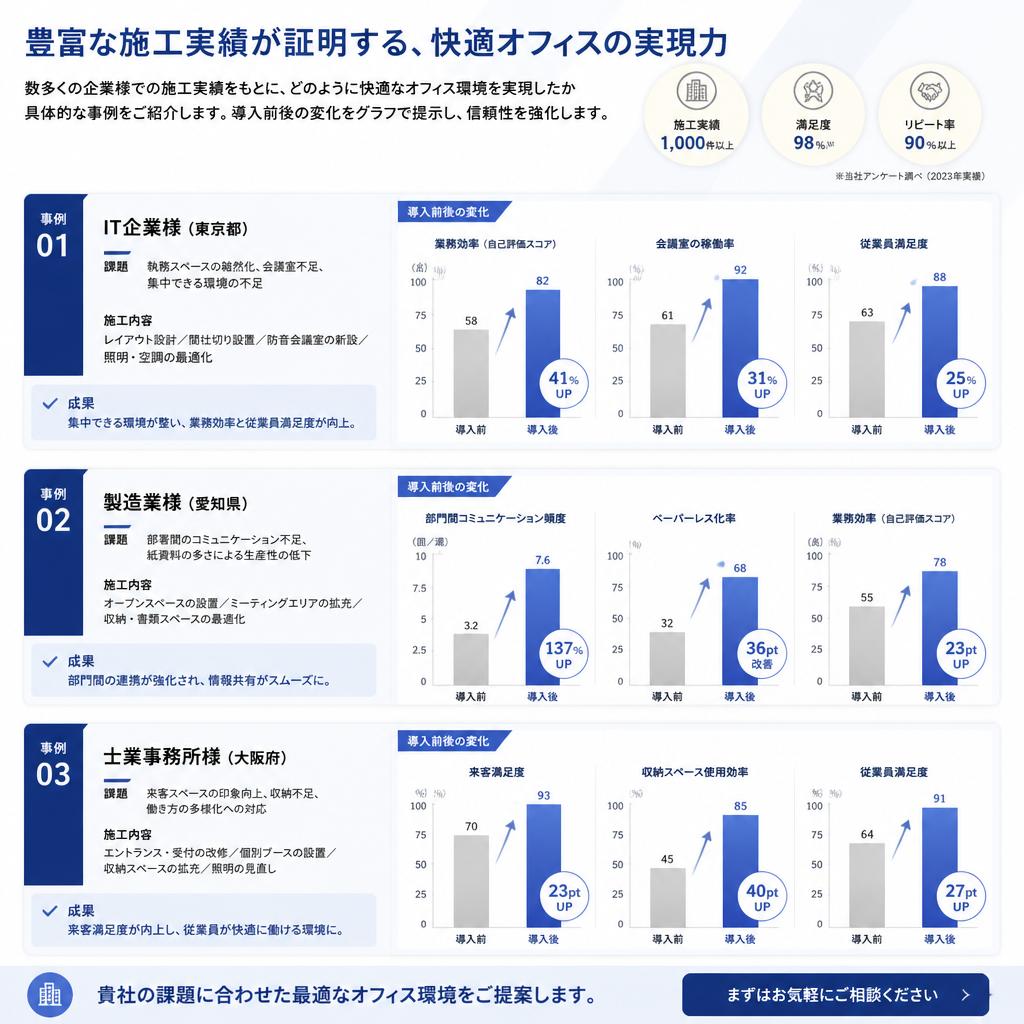施工実績と事例紹介